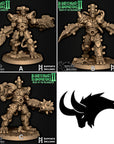 Wargast Gallowglass - Blightergast Reanimators - 3d Printed Miniature by Battle Yak Miniatures