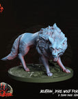 Beathan the Druid, Dire Wolf Form - 3d Printed Miniature by Crippled God Foundry