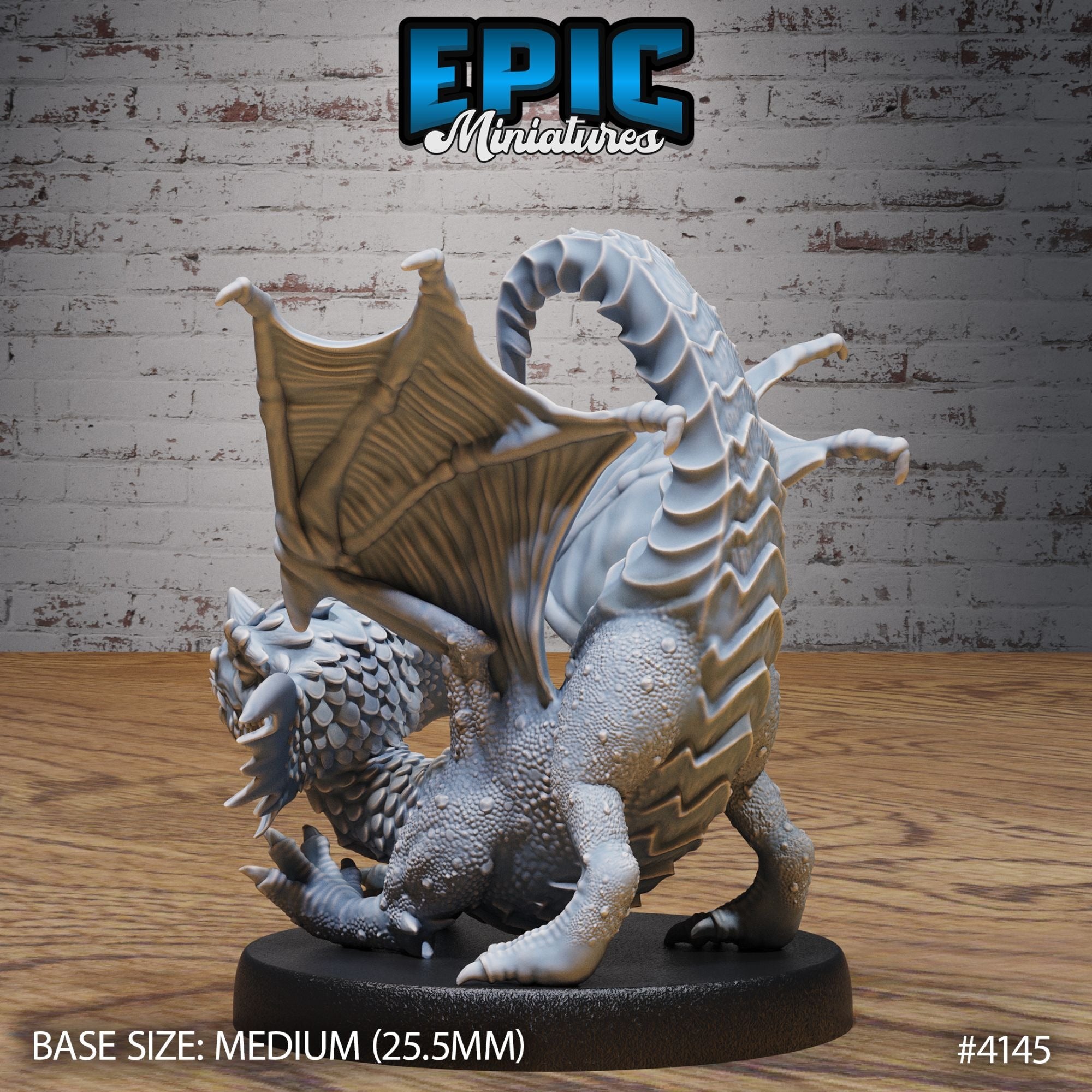 Blue Dragon Wyrmling - 3d Printed by Epic Miniatures