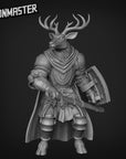 Deer Knight - 3d Printed Miniature Sculpted by Goon Master Games