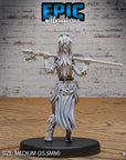 Lion Huntress - 3d Printed Miniature Sculpted by Epic Miniatures