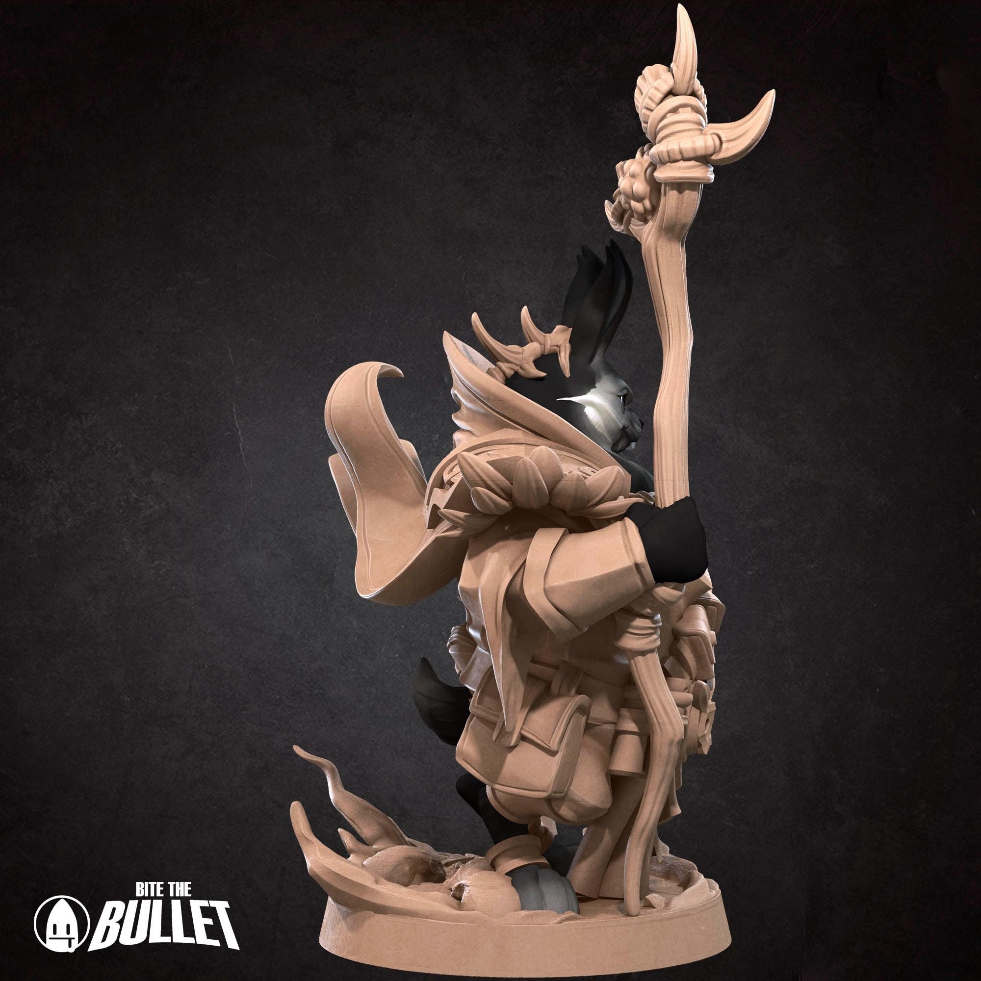 Harengon Warlock - 3d Printed Miniature by Bite the Bullet