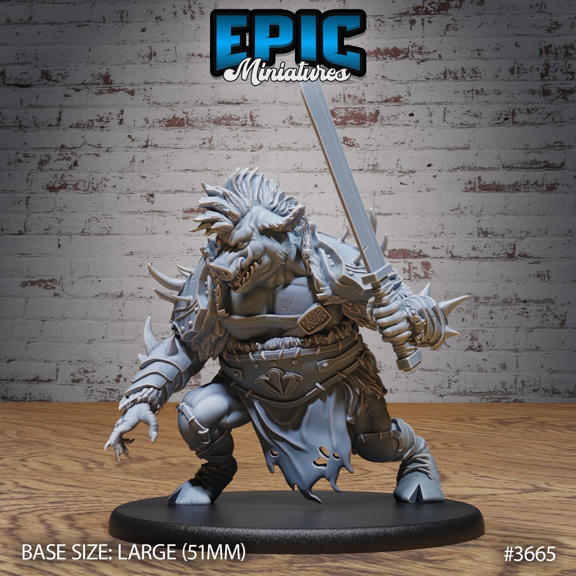 Boar Folk Outlaw - 3d Printed by Epic Miniatures