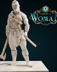 Orc Barbarian- Gelrain - 3d Printed Miniature by DND Is A Woman