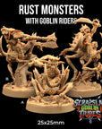 Goblin Rust Monster Riders - 3d Printed Miniature by Dragon Trappers Lodge