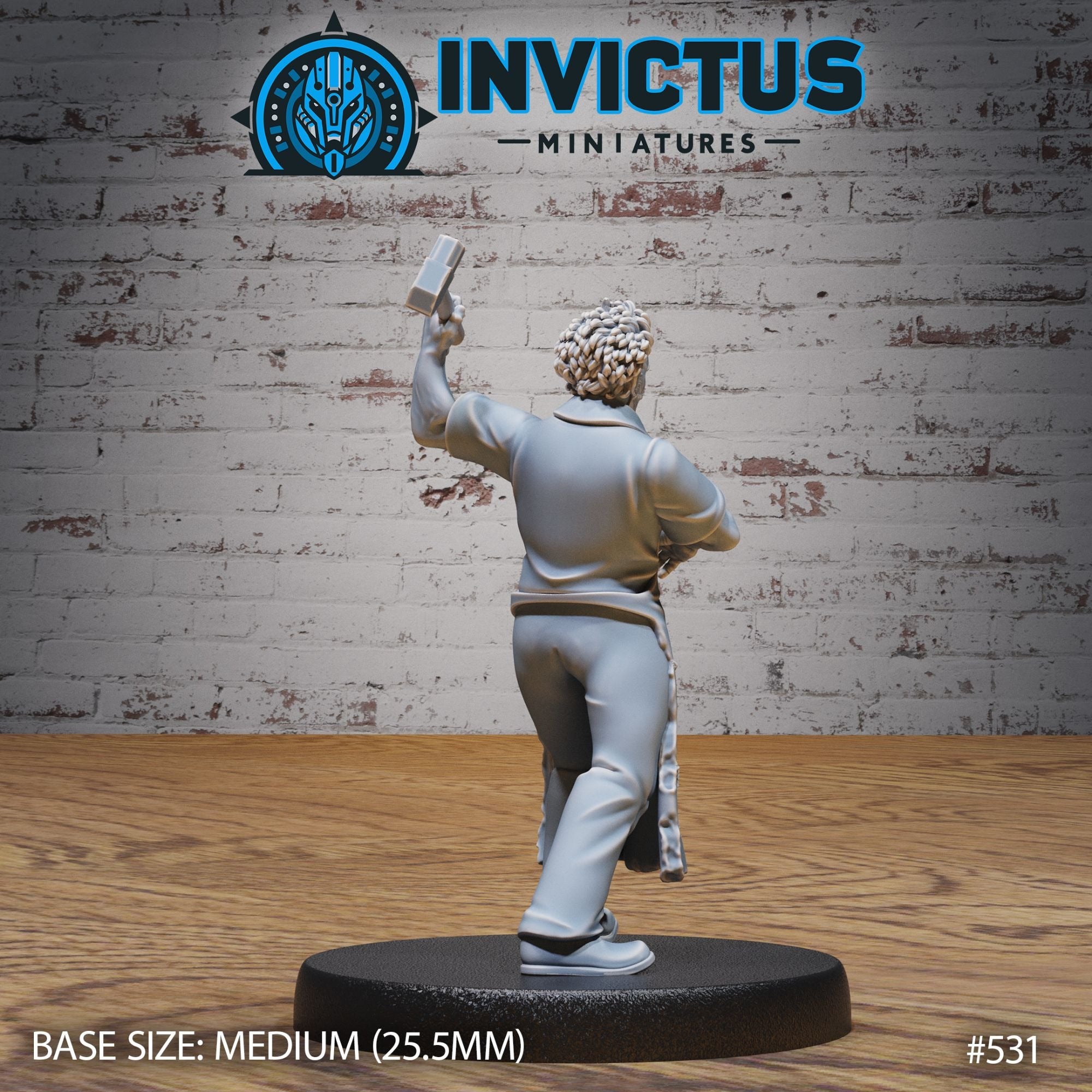 Chainsaw Killer - 3d Printed Miniature Sculpted by Invictus Miniatures