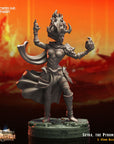 Setra the Pyromancer - 3d Printed Miniature Sculpted by Crippled God Foundry