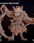 Gnoll Shaman, Spirit of Ruin - 3d Printed Miniature by Arcane Minis