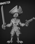 Male Pirate Parrot - 3d Printed Miniature Sculpted by Goon Master Games