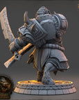 Yurth the Burrower - The Covenant of Blackthorn (Boarfolk) - 3d Printed Miniature sculpted by Daybreak Miniatures