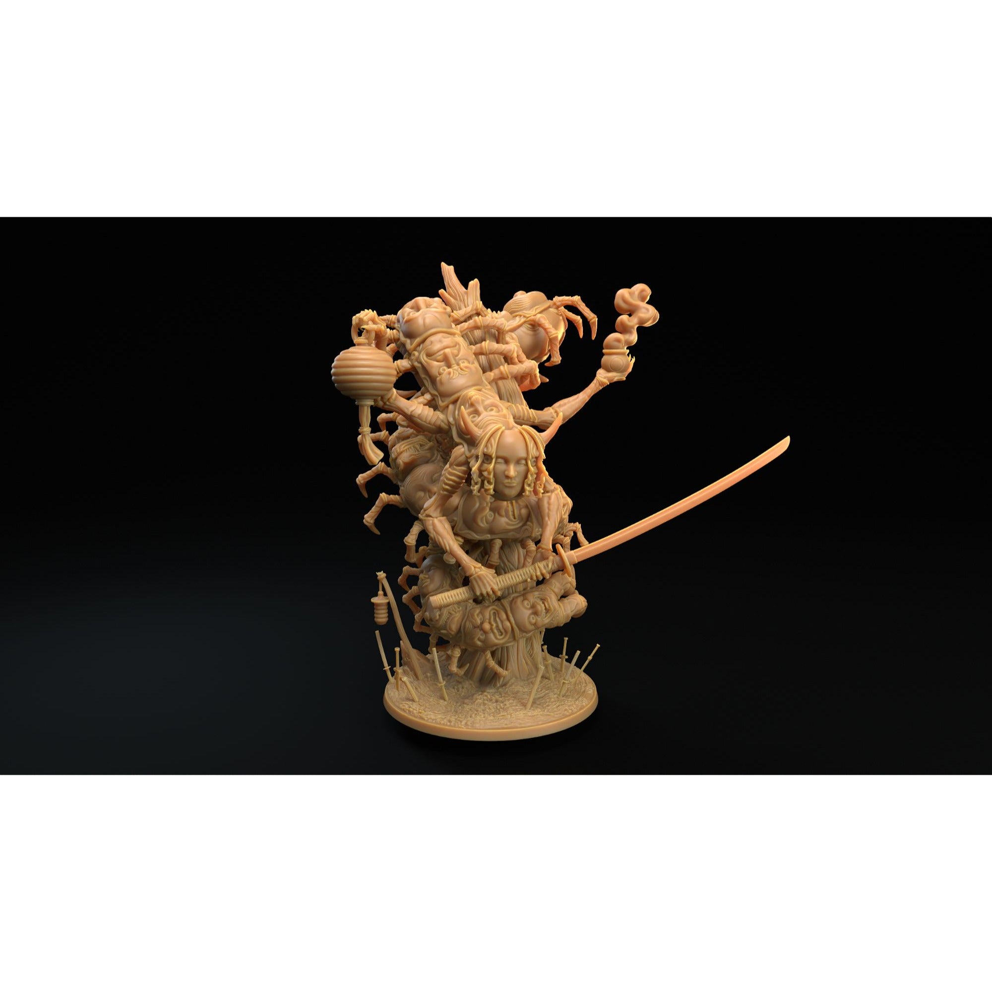 Yukiro, the Face Taker - 3d Printed Miniature by Dragon Trappers Lodge