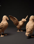 Atlantic Puffins - 3d Printed 1/8 Scale Miniature by Animal Den