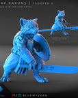 Rakun Troopers - Scrap Rakuns - 3d Printed Miniature by Blue Wyvern