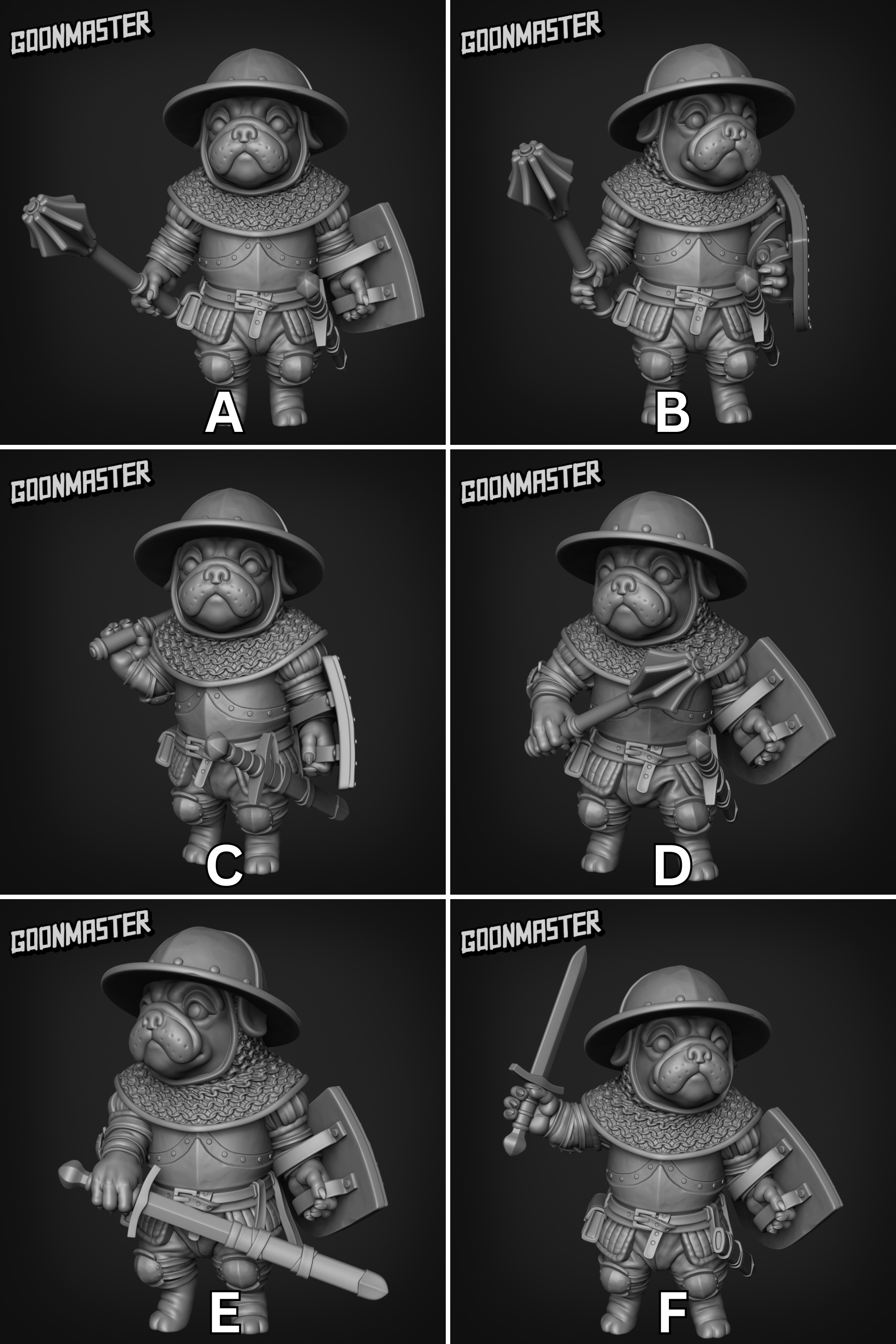 a series of photos showing different types of figurines