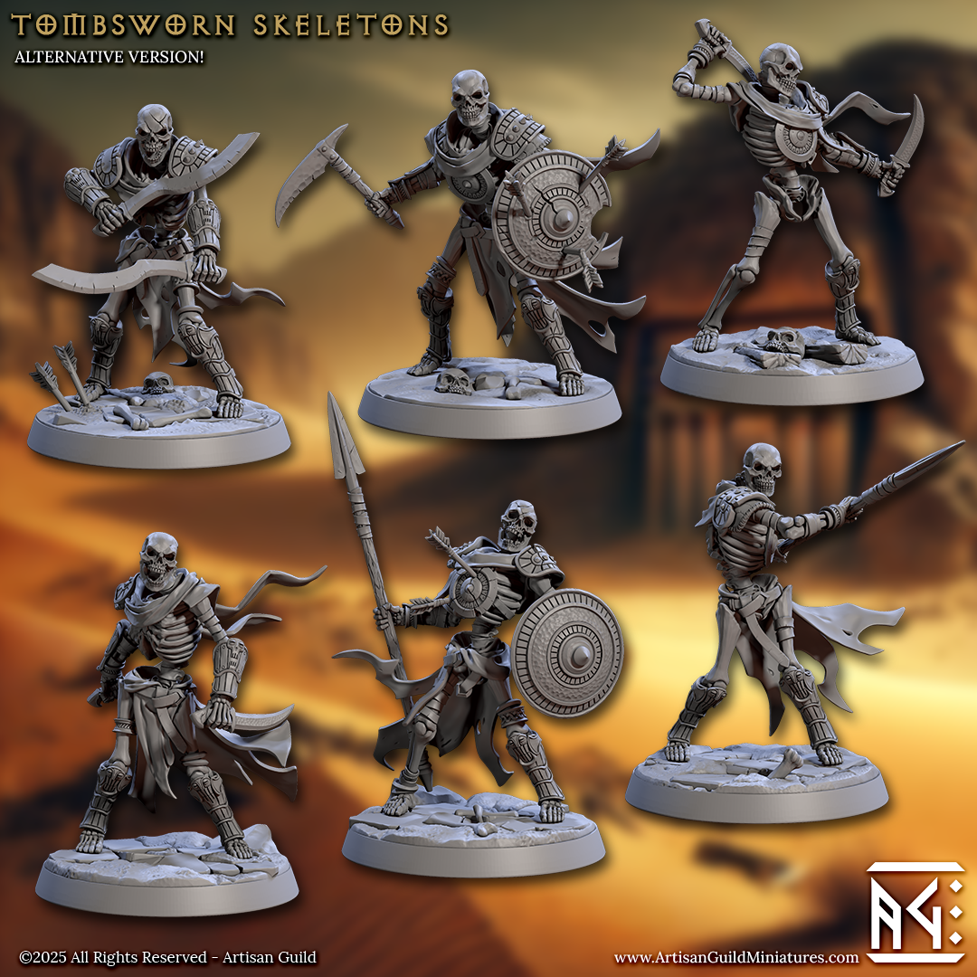 a group of miniature figurines of knights and knights