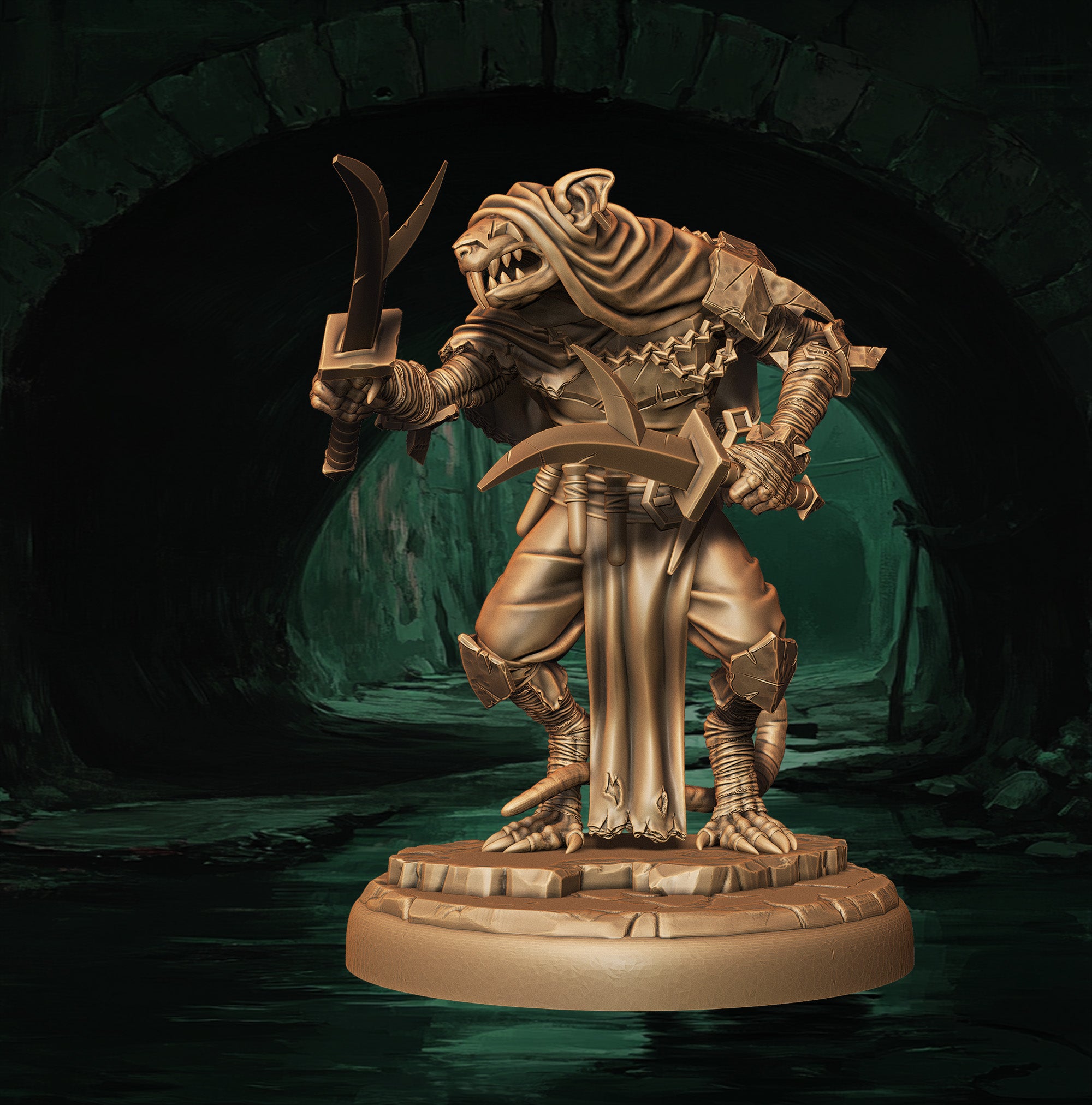 a statue of a knight holding a sword