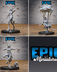 Cat Folk Magician - 3d Printed by Epic Miniatures