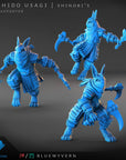 Rabbit Shinobi - Bushido Usagi - 3d Printed Miniature by Blue Wyvern