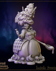 Isabella Sweetmore, the Candy Witch - 3d printed Miniature by Great Grimoire