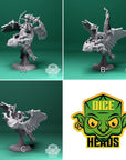 Axolotl Dragon Riders - 3d Printed Miniature by DiceHeads