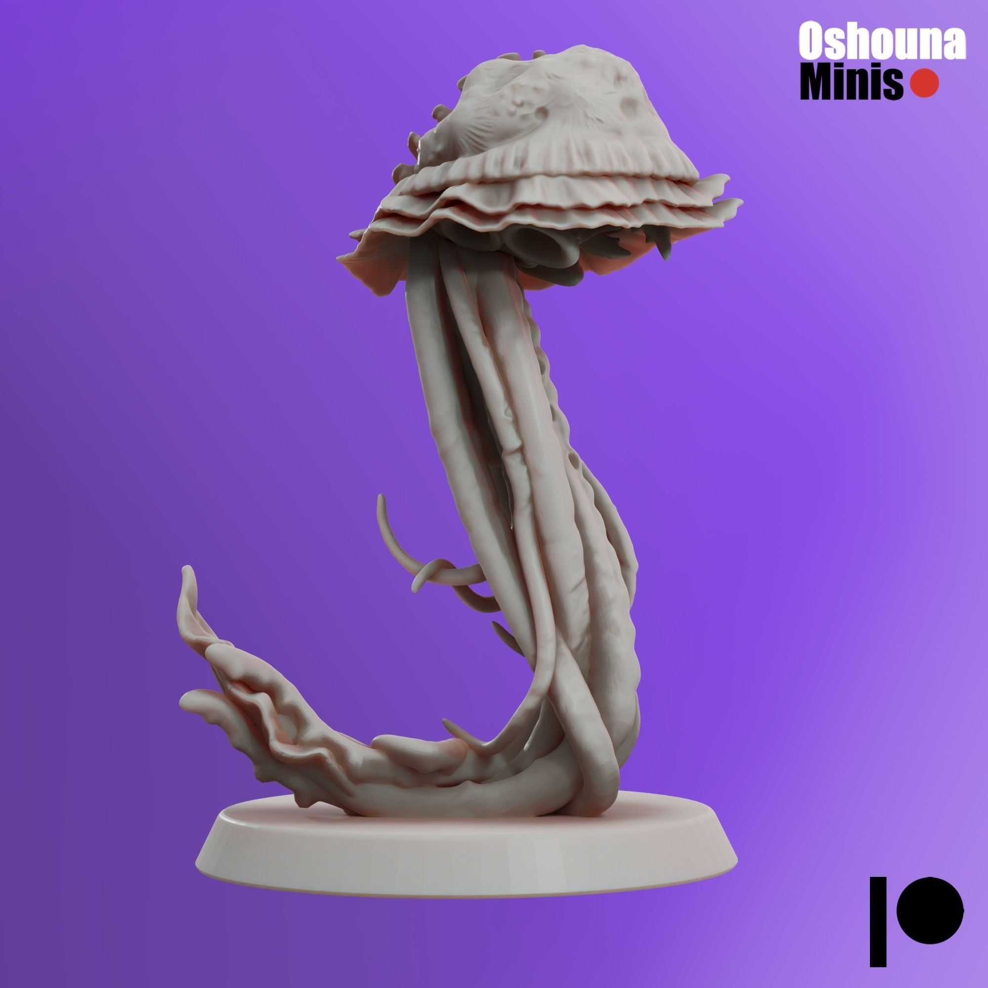 Giant Jellyfish - 3d Printed Miniature by OshounaMinis