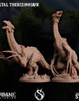 Crystal Therizinosaur - Dino Domination - 3d Printed Miniature Sculpted by Sordane Publishing