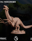 Crystal Therizinosaur - Dino Domination - 3d Printed Miniature Sculpted by Sordane Publishing