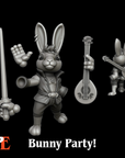 Bunny Bard - 3d Printed Miniature by Printed Encounter