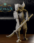 Aasimar Fighter Rina - 3d Printed Miniature by DND Is A Woman