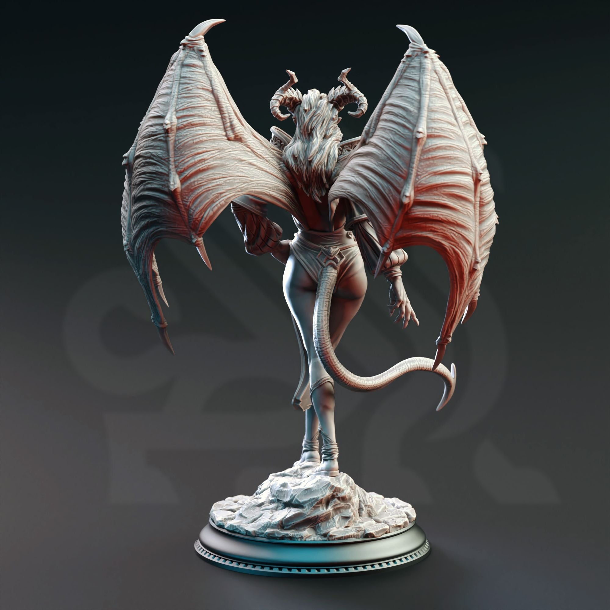 Succubus of Broken Oaths, Fortuna - 3d Printed Miniature Sculpted by DM Stash