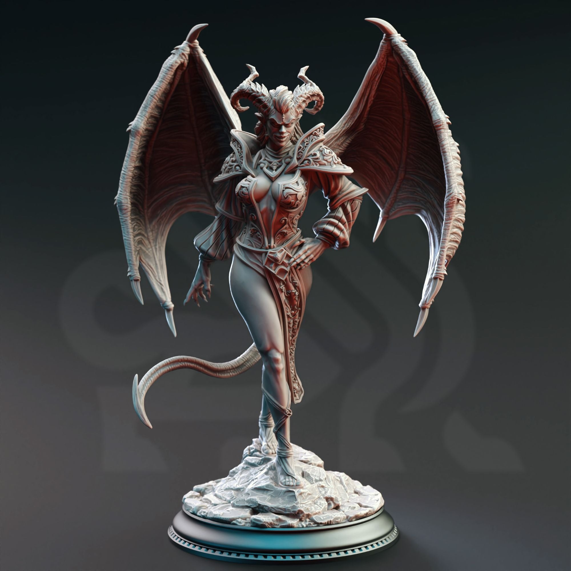 Succubus of Broken Oaths, Fortuna - 3d Printed Miniature Sculpted by DM Stash