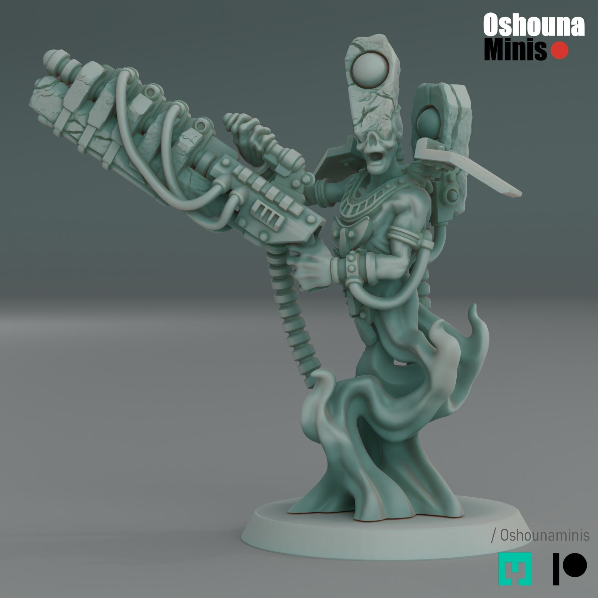 Doomed Empire Heavy Warriors - 3d Printed Miniature by OshounaMinis