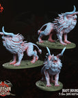 Beast Hounds - 3d Printed Miniature by Crippled God Foundry