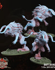 Beast Hounds - 3d Printed Miniature by Crippled God Foundry