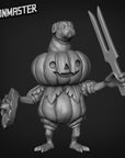 Lumpkins, Pumpkinfolk - 3d Printed Miniature Sculpted by Goon Master Games