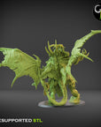 Ascended Dreadlord - Fallen Beasts - 3d Printed Miniature Sculpted by Clay Beast Creations