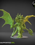 Ascended Dreadlord - Fallen Beasts - 3d Printed Miniature Sculpted by Clay Beast Creations