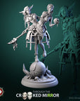 Gorebound Twins - Through the Crooked Mirror - 3d Printed Miniature Sculpted by White Werewolf Tavern