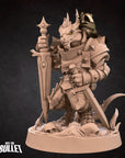 Kobold Paladin - Kobold DND - 3d Printed Miniature sculpted by Bite the Bullet