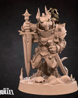 Kobold Paladin - Kobold DND - 3d Printed Miniature sculpted by Bite the Bullet