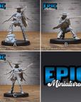 Undead Gunslinger - 3d Printed Miniature