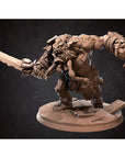 Zhurk, Bugbear Chieftain - 3d Printed Miniature sculpted by Bite the Bullet