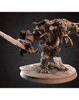 Zhurk, Bugbear Chieftain - 3d Printed Miniature sculpted by Bite the Bullet