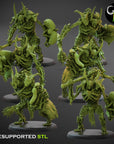 Marrow Construct Shield Squad - Crypt Nightmares - 3d Printed Miniature Sculpted by Clay Beast Creations