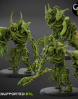 Marrow Construct Shield Squad - Crypt Nightmares - 3d Printed Miniature Sculpted by Clay Beast Creations