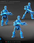 Yarobati Crossbowmen - Yarobati Undead - 3d Printed Miniature Sculpted by Blue Wyvern