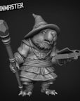 Beaver Wizard - 3d Printed Miniature Sculpted by Goon Master Games