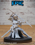 Samurai Woman - 3d Printed Miniature Sculpted by Epic Miniatures