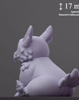 Owlbear Cub - Curious Critters of Whimsy Isle - 3d Printed Miniature Sculpted by Velrock Art Miniatures