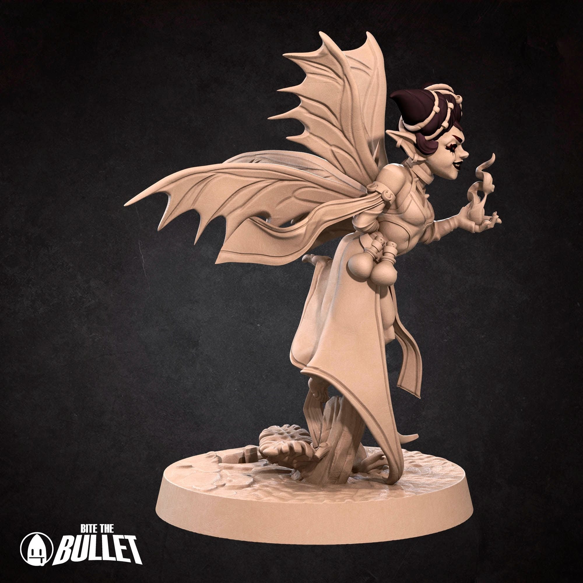 Pixie Warlock - Pixies - 3d Printed Miniature sculpted by Bite the Bullet